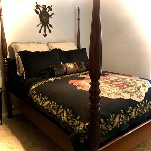 NWT TAPESTRIES II Fine Art Tapestry Old World Heraldic Lions Coat of Arms 76x56” - Picture 4 of 9